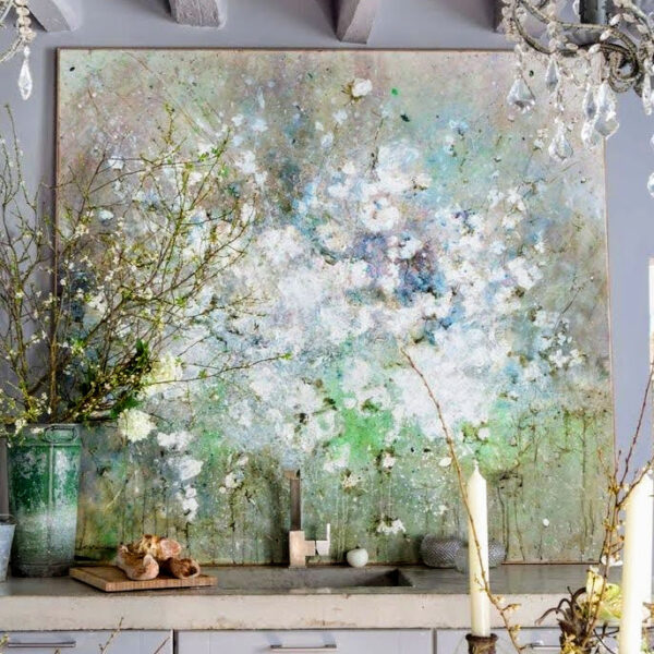 Gemälde mit Blumen