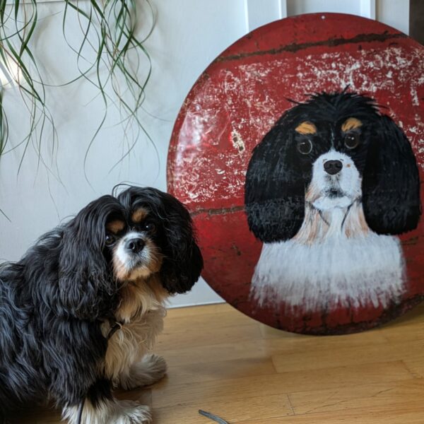 Gemälde von einem Hund